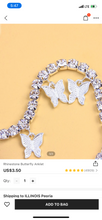 Load image into Gallery viewer, Butterfly Anklet