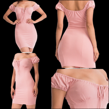 Load image into Gallery viewer, Off The Shoulder  Bodycon Mini Dress
