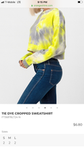 Load image into Gallery viewer, Tie-dye Cropped Sweatshirt