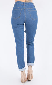 Plus size high waist jeans