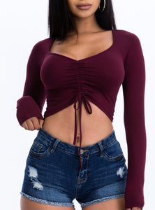 Ruched Crop Top