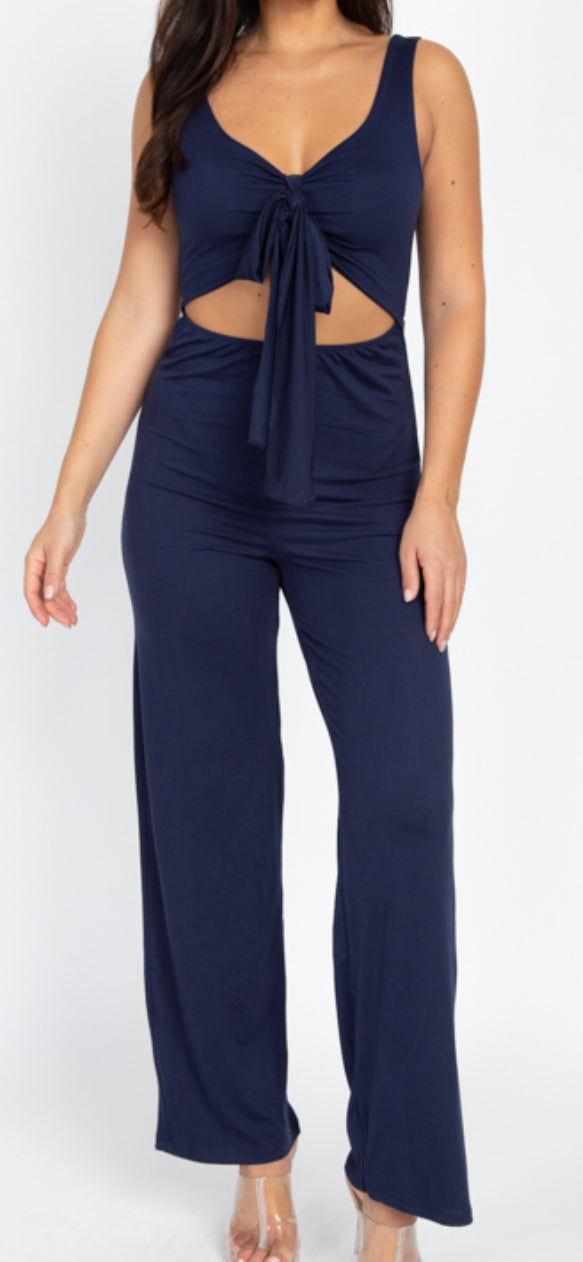 Front Tie Jumpsuit