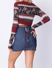 Load image into Gallery viewer, Wrapped and Tied Crop Top