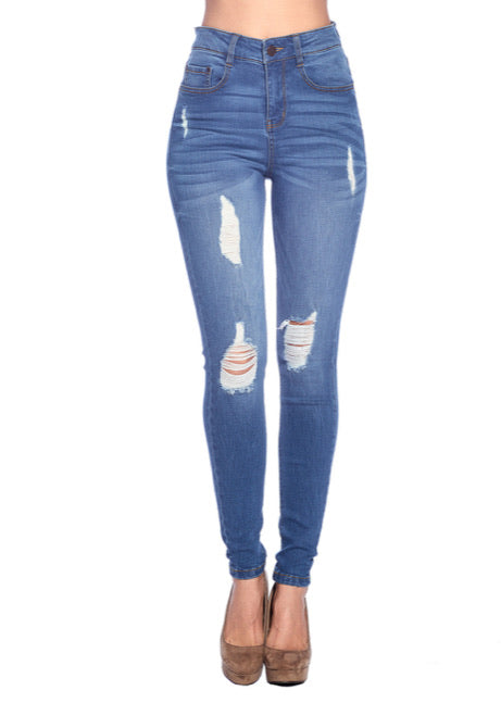 High Rise skinny jeans