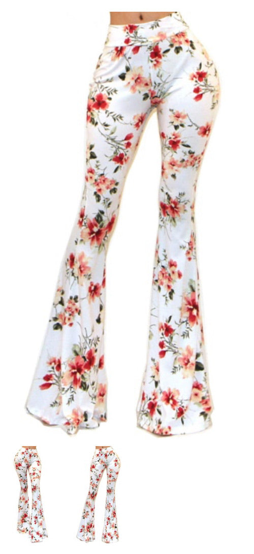 Floral Bell Bottom pants