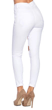 Load image into Gallery viewer, Distressed White Jeans