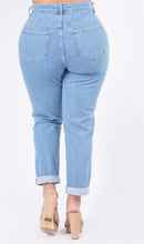 Load image into Gallery viewer, Plus size high waist jeans