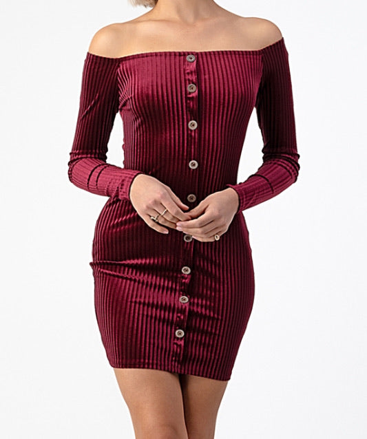 Velvety sweet Mini dress