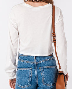 Cuff Cropped Top