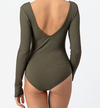 Load image into Gallery viewer, Ribbed styled body suit