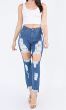 Load image into Gallery viewer, Plus size high waist jeans